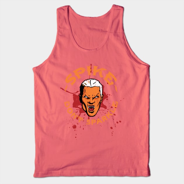 Spike Don't Sparkle Tank Top by mannypdesign